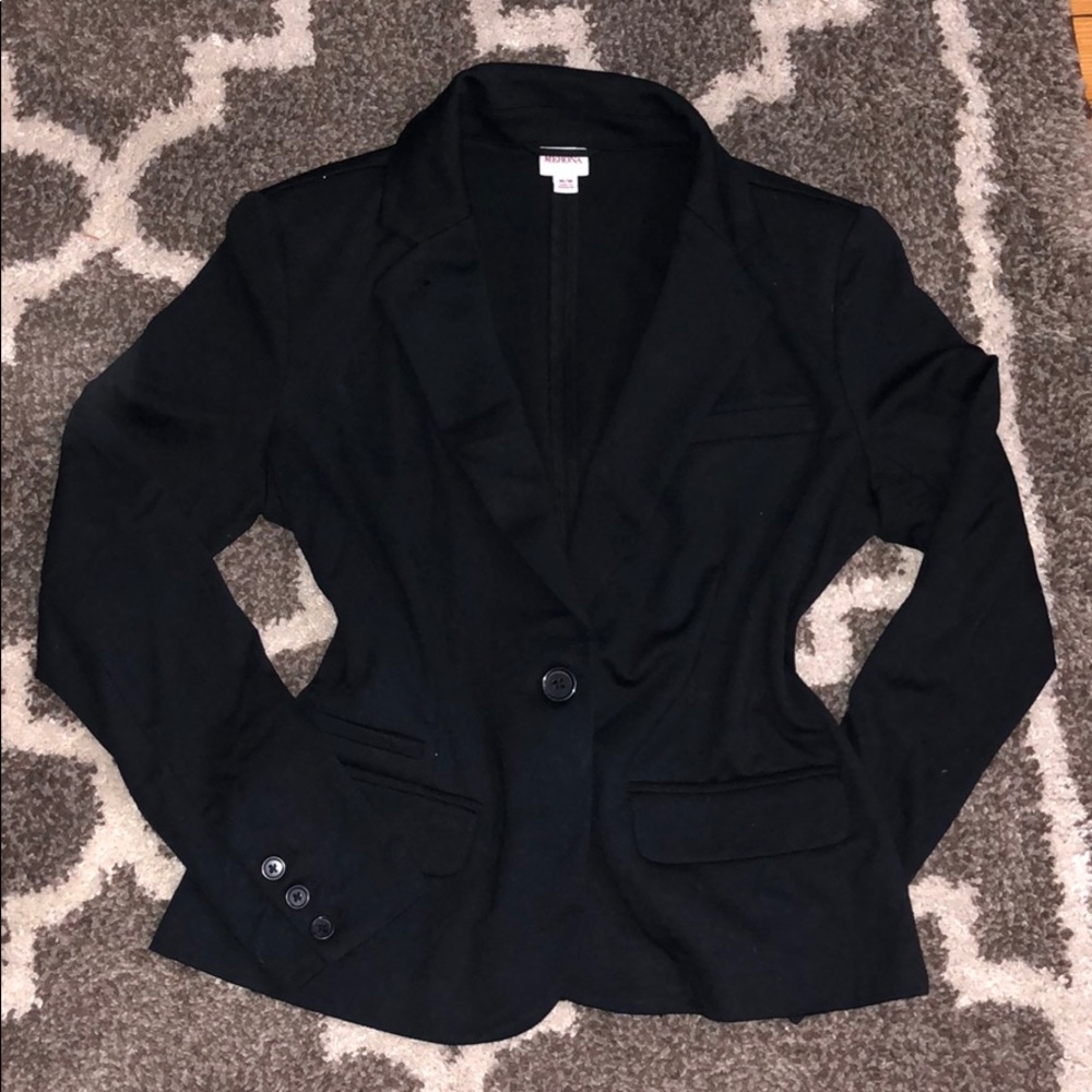 Black Merona short blazer